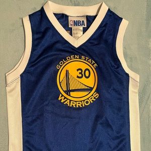 NBA Golden State Warriors Steph Curry #30 jersey, Boys Size 6/7